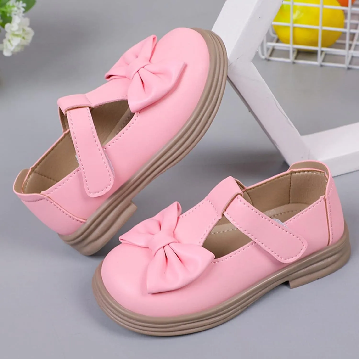 Mary Jane Dress Shoes for Girl Toddler Kids Platform Uniform Shoes School Oxford Flats for Girl Party Wedding Shoes