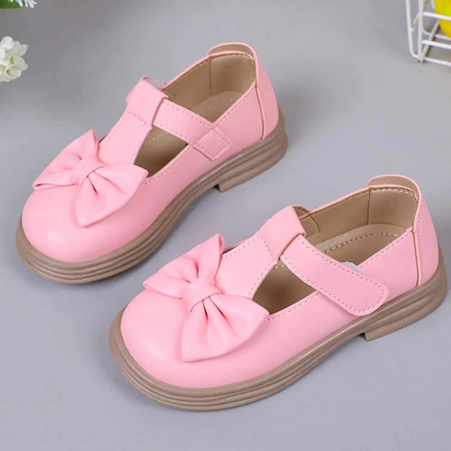 Mary Jane Dress Shoes for Girl Toddler Kids Platform Uniform Shoes School Oxford Flats for Girl Party Wedding Shoes