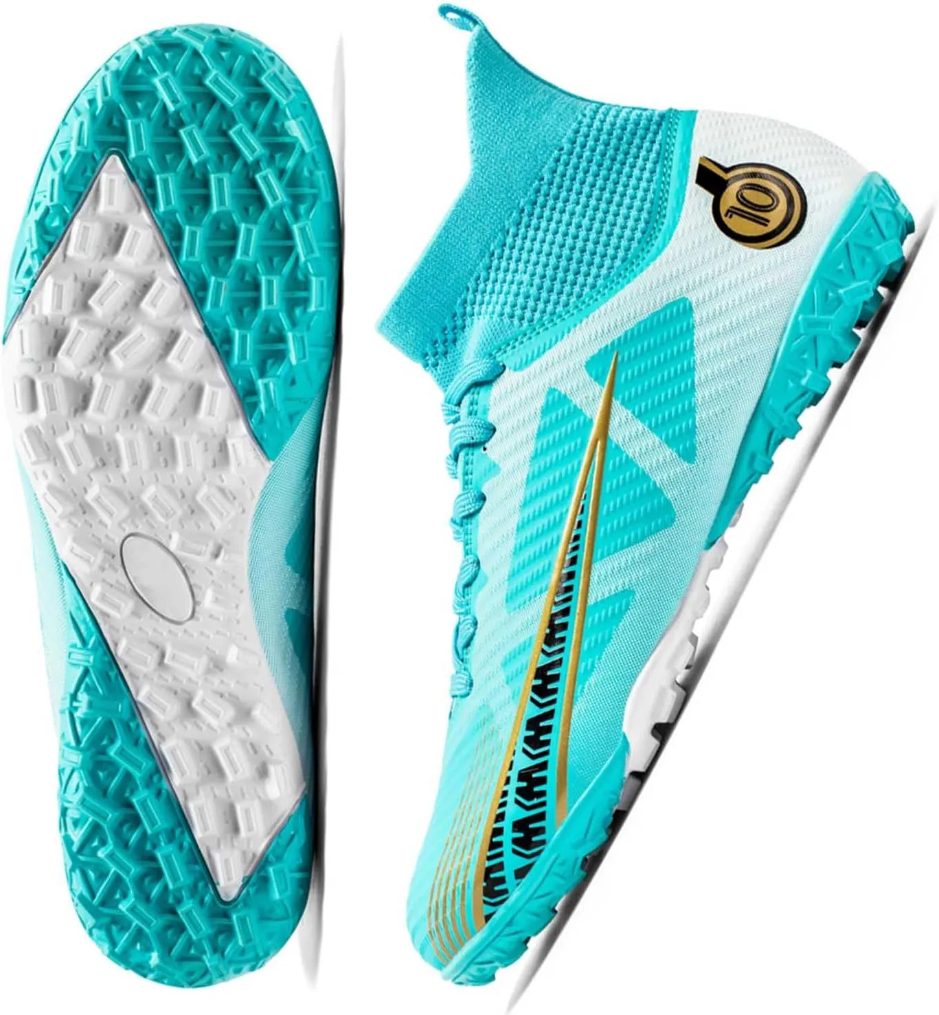 MEBAMY Soccer Cleats for Mens Womens Turf Soccer Shoes SD