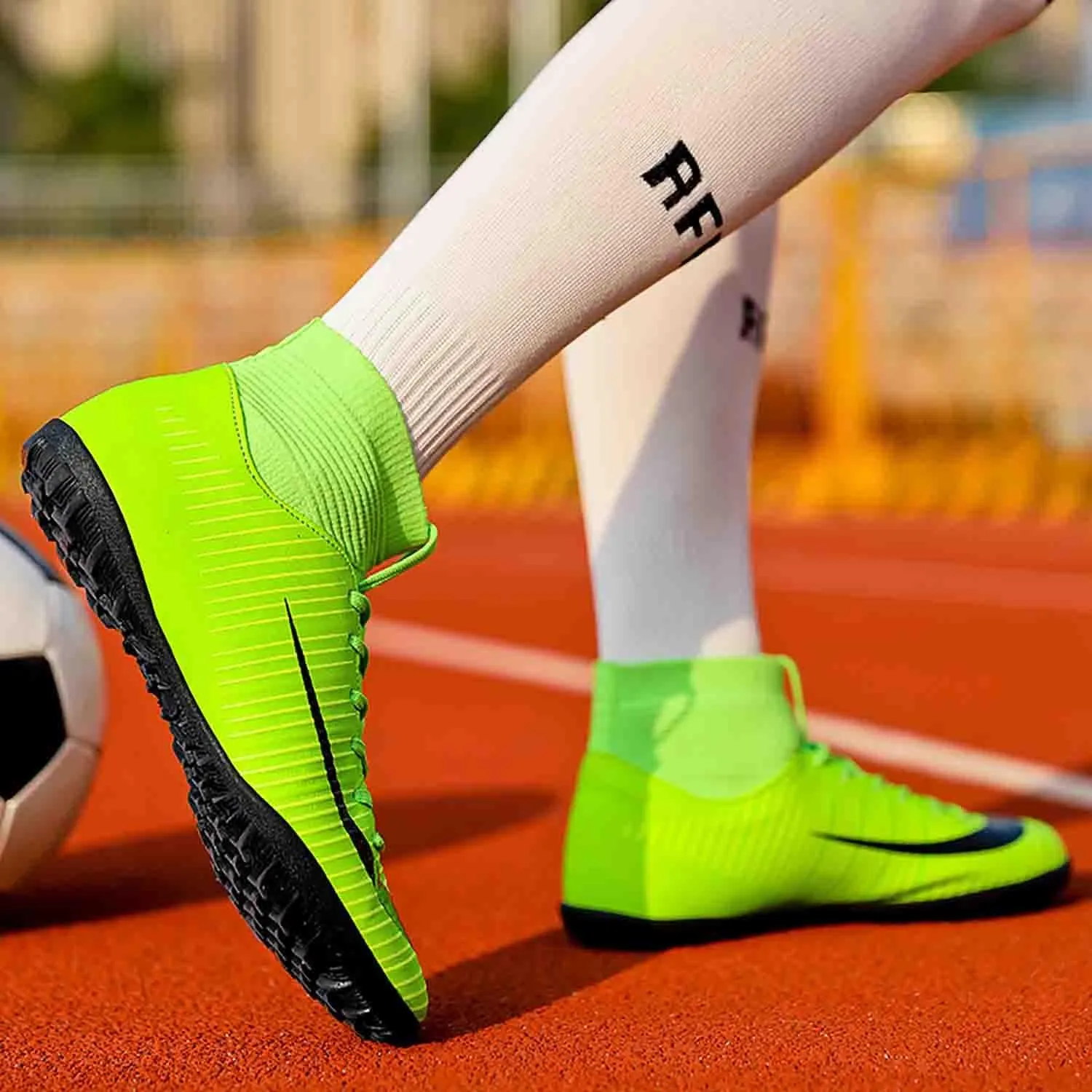 MEBAMY Soccer Cleats for Mens Womens Turf Soccer Shoes SD