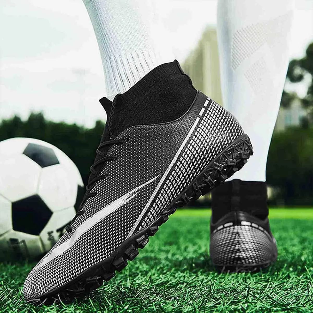 MEBAMY Soccer Cleats for Mens Womens Turf Soccer Shoes SD