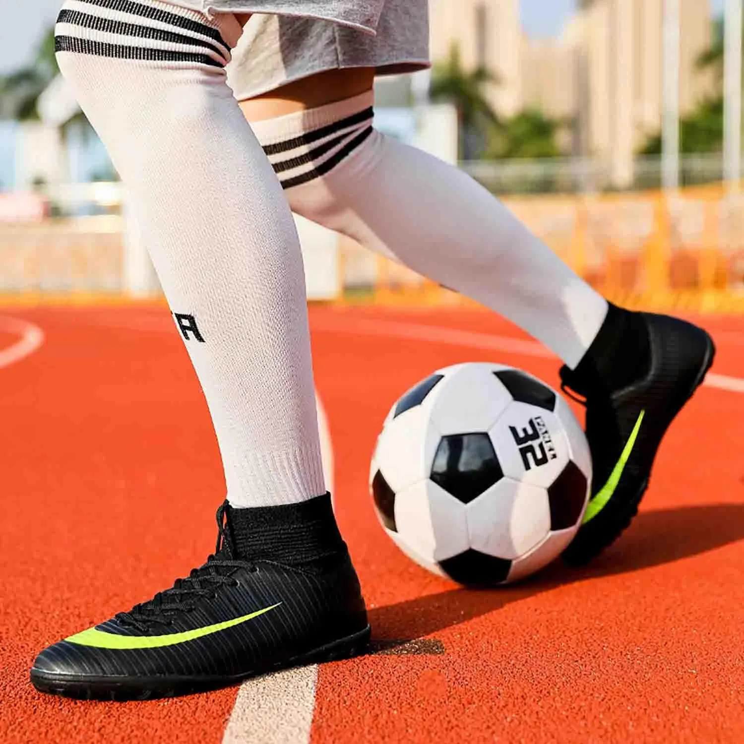 MEBAMY Soccer Cleats for Mens Womens Turf Soccer Shoes SD