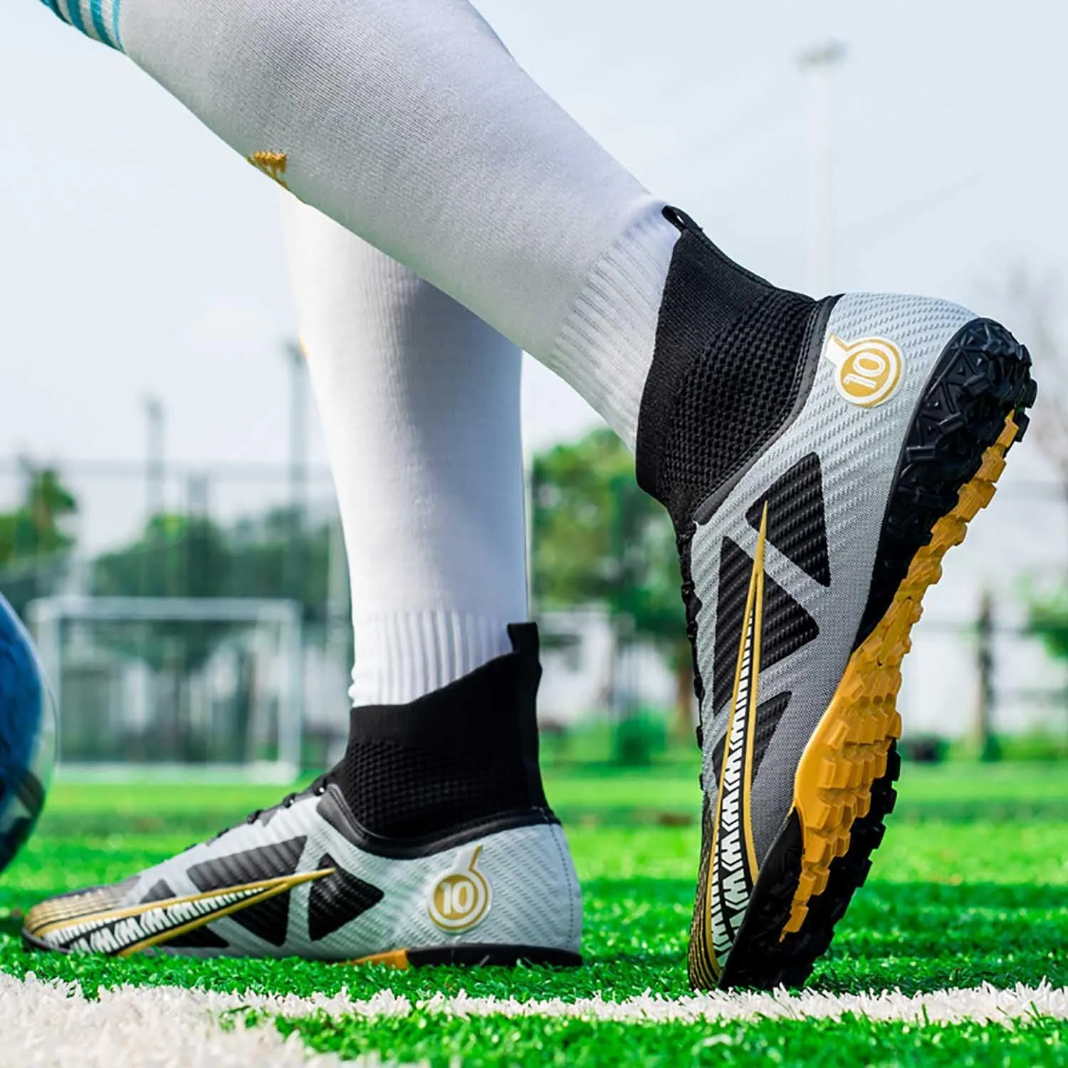 MEBAMY Soccer Cleats for Mens Womens Turf Soccer Shoes SD