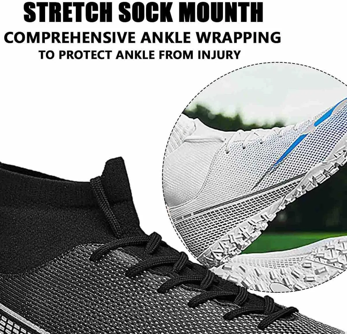 MEBAMY Soccer Cleats for Mens Womens Turf Soccer Shoes SD