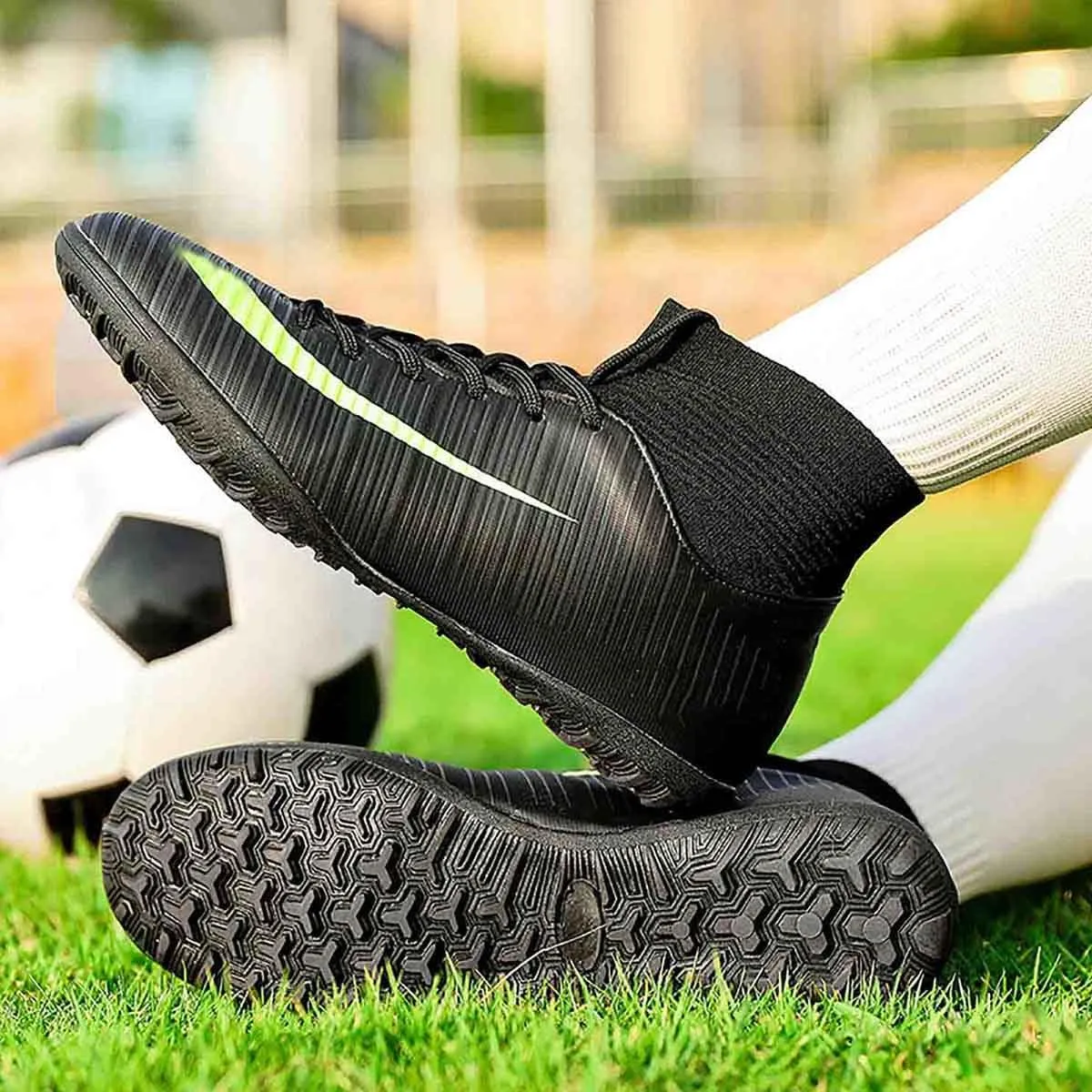 MEBAMY Soccer Cleats for Mens Womens Turf Soccer Shoes SD