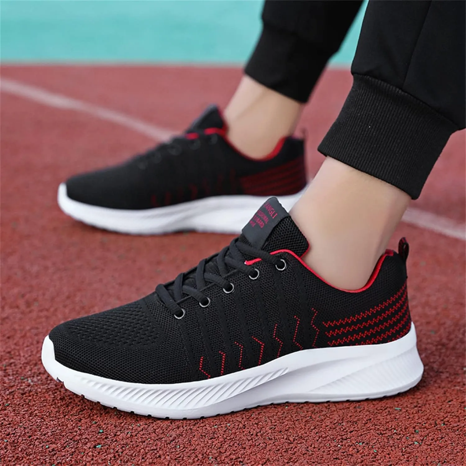 Men Mesh Lace Up Casual Shoes Comfortable Breathable Soft Sole High Tops Men Sneaker