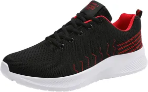 Men Mesh Lace Up Casual Shoes Comfortable Breathable Soft Sole High Tops Men Sneaker