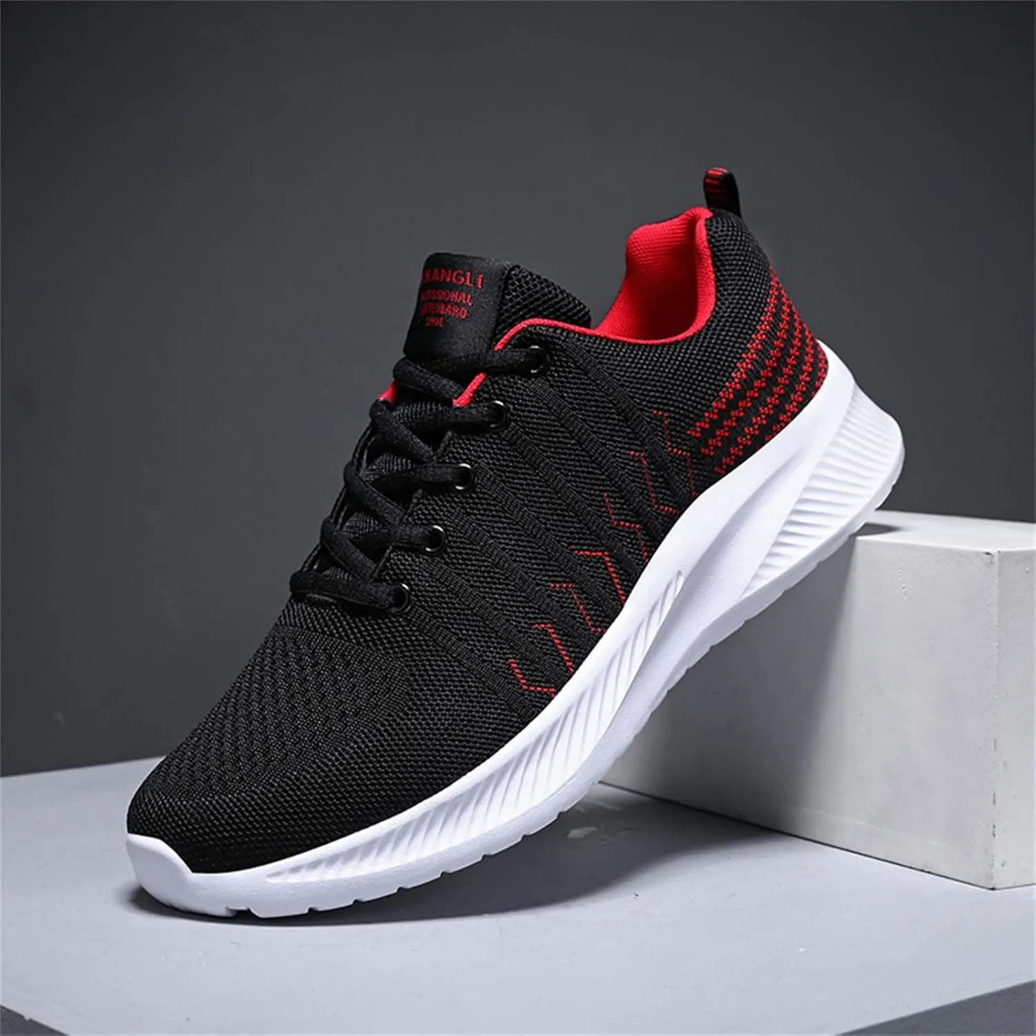 Men Mesh Lace Up Casual Shoes Comfortable Breathable Soft Sole High Tops Men Sneaker