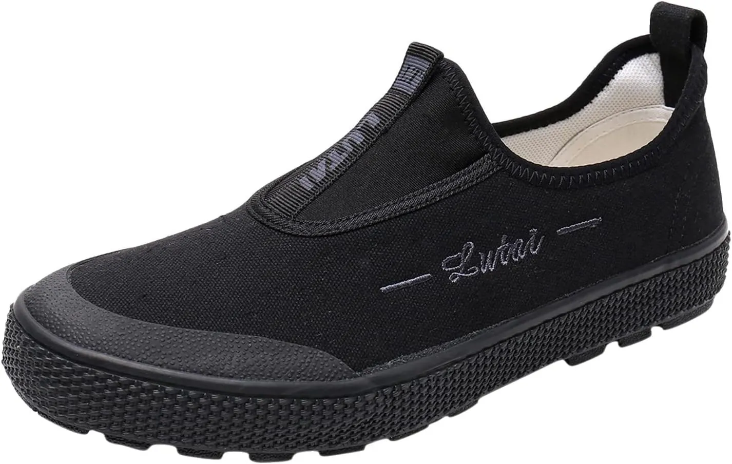 Men Shoes Breathable Canvas Men Shoes Rubber Soled High Top Labor Sneaker Storage Sneaker