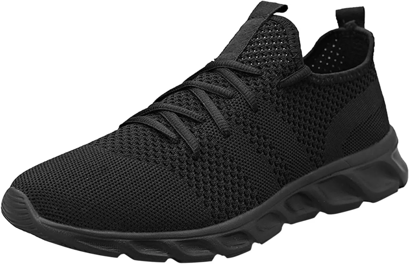 Men Solid Color Mesh Lace Up Casual Shoes Comfortable Breathable Soft Sole Men New Casual Sneaker Shoes
