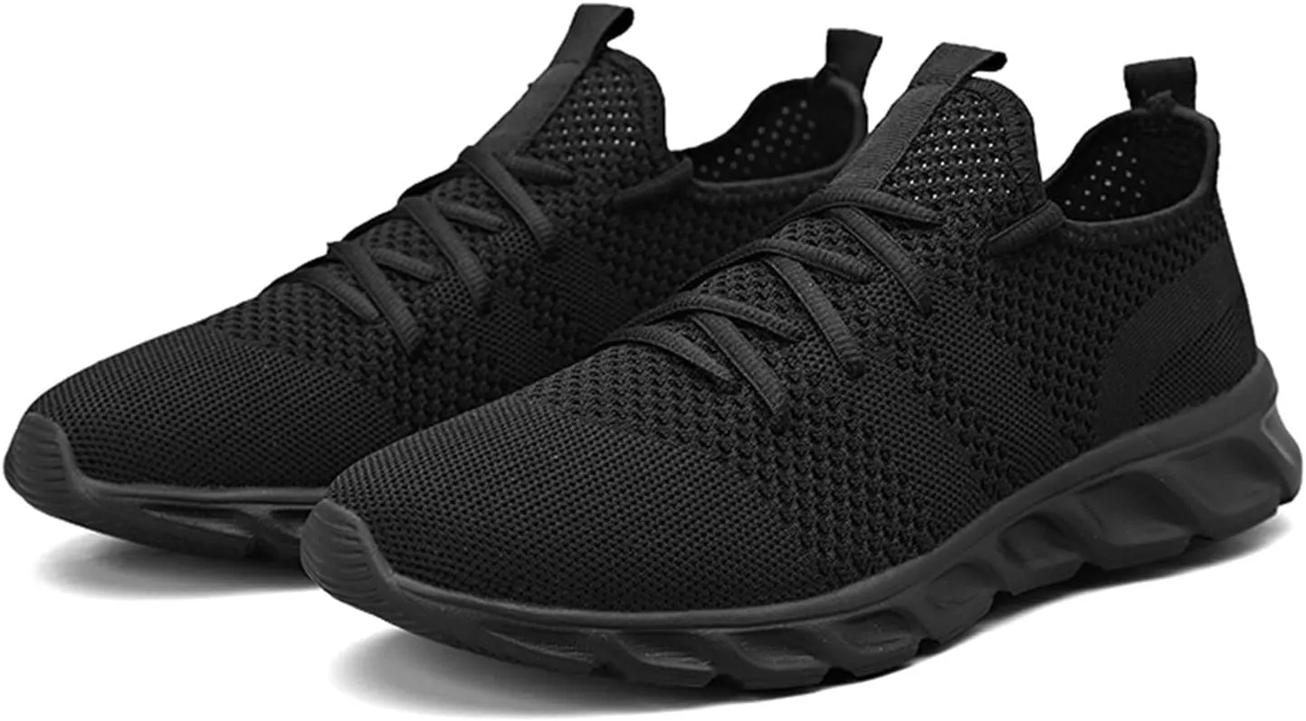 Men Solid Color Mesh Lace Up Casual Shoes Comfortable Breathable Soft Sole Men New Casual Sneaker Shoes
