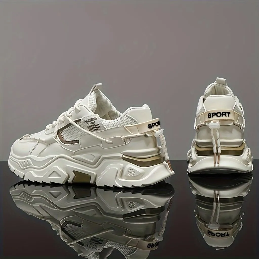 Men's Breathable Gym Training Shoes Casual Athletic Sneakers with Fabric Upper, Rubber Sole for Running, Workouts, Casual Attire