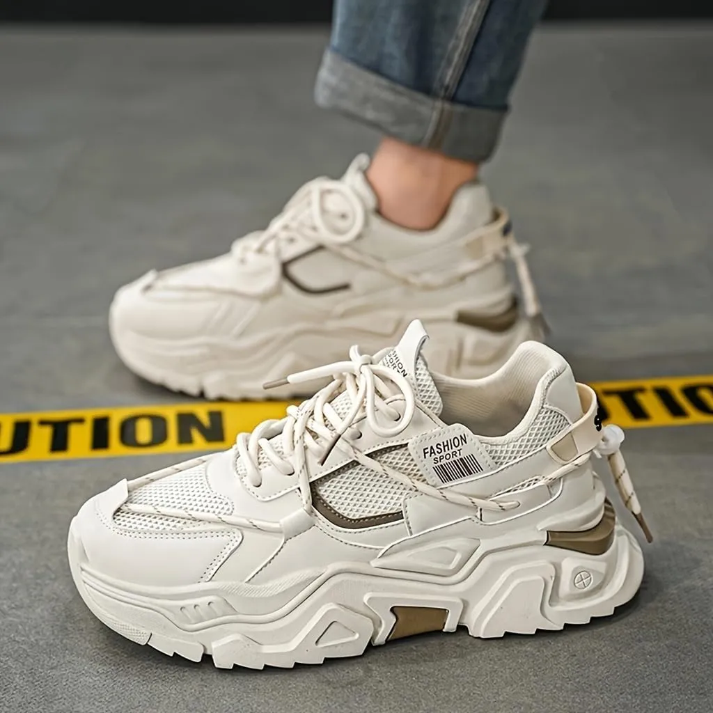 Men's Breathable Gym Training Shoes Casual Athletic Sneakers with Fabric Upper, Rubber Sole for Running, Workouts, Casual Attire