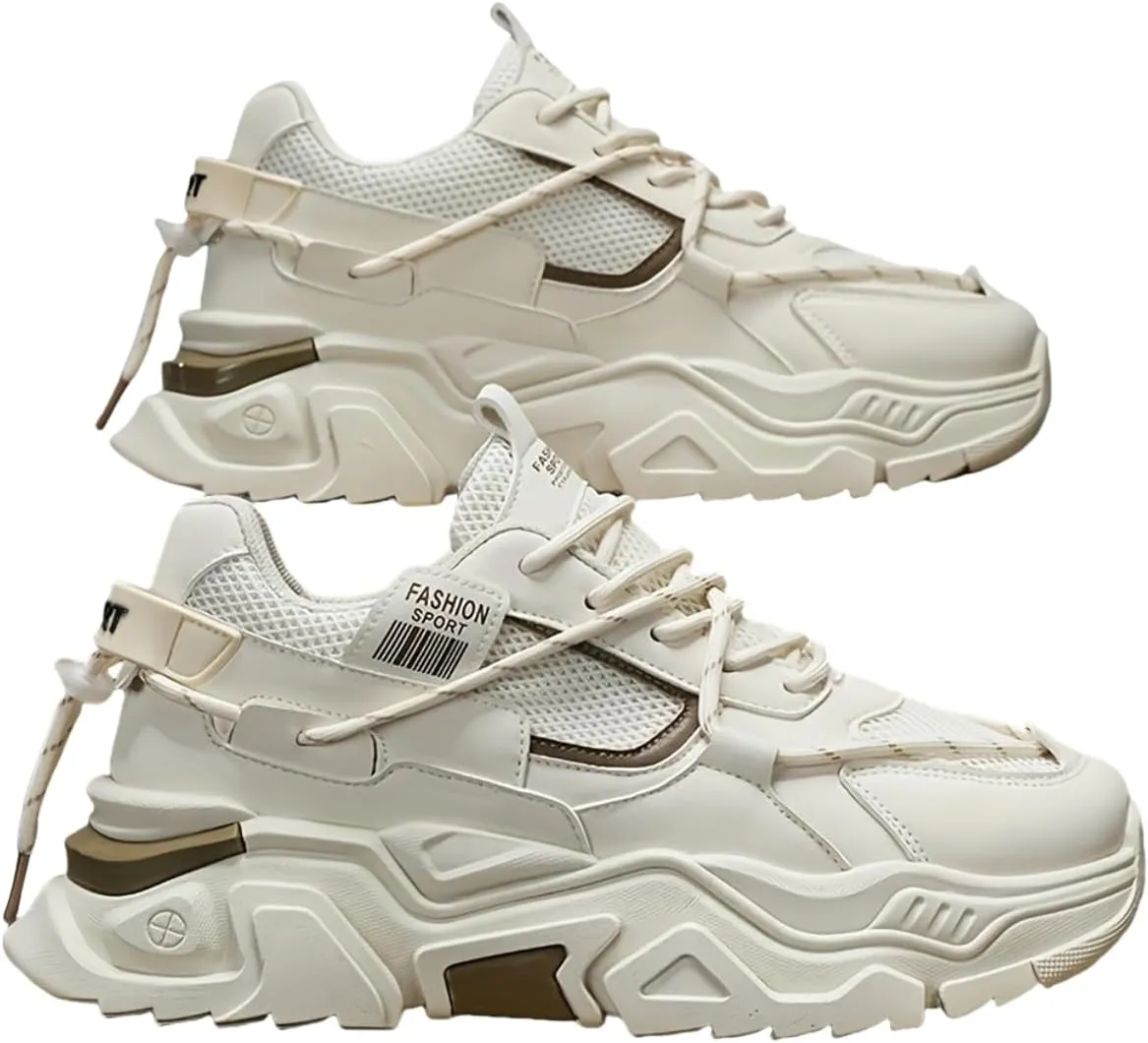 Men's Breathable Gym Training Shoes Casual Athletic Sneakers with Fabric Upper, Rubber Sole for Running, Workouts, Casual Attire