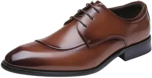 Men's Business Leather Shoes Loafers Patent Leather Swallowtail Formal Shoes Suitable for Wedding Banquets and Daily Travel