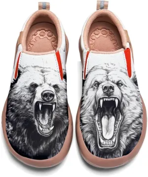 Men's Casual Loafers Animal Painted Sneakers Lightweight Slip-Ons Walking Travel Shoes Mechanical Style