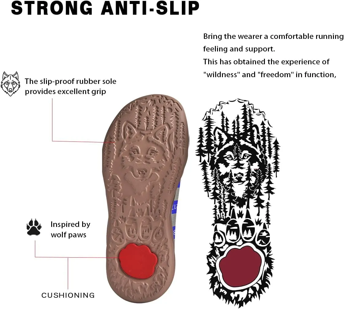 Men's Casual Loafers Animal Painted Sneakers Lightweight Slip-Ons Walking Travel Shoes Mechanical Style