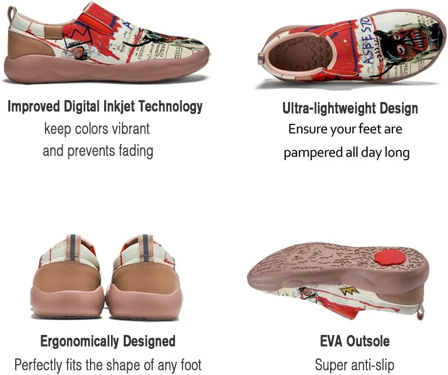 Men's Casual Loafers Animal Painted Sneakers Lightweight Slip-Ons Walking Travel Shoes Mechanical Style