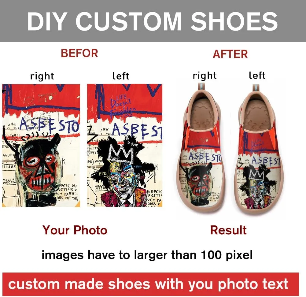 Men's Casual Loafers Animal Painted Sneakers Lightweight Slip-Ons Walking Travel Shoes Mechanical Style