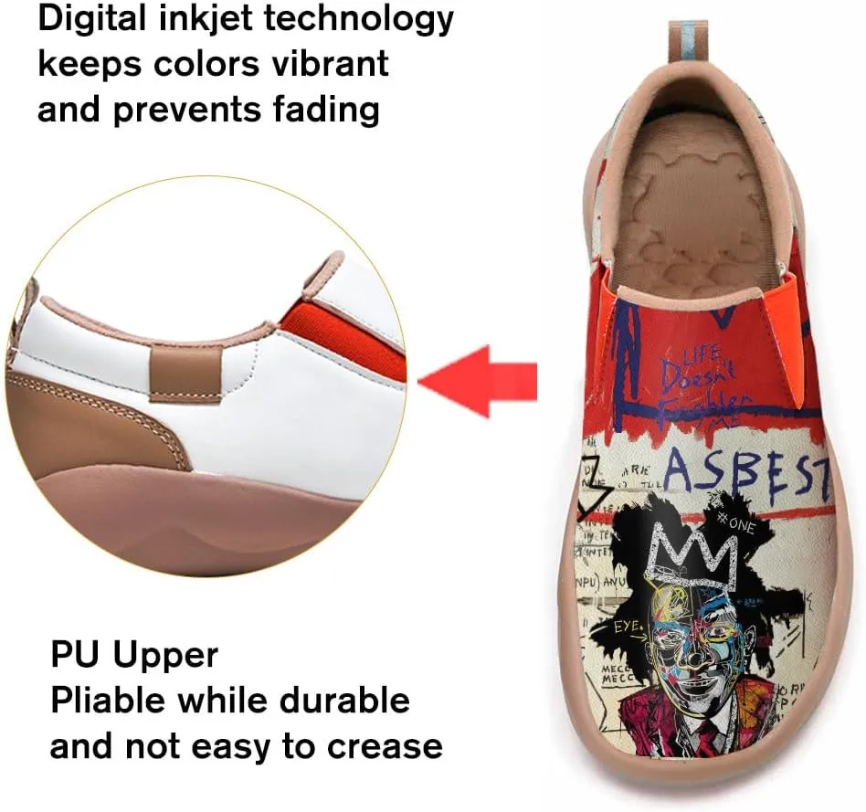 Men's Casual Loafers Animal Painted Sneakers Lightweight Slip-Ons Walking Travel Shoes Mechanical Style