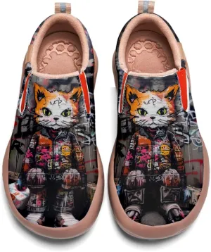 Men's Casual Loafers Animal Painted Sneakers Lightweight Slip-Ons Walking Travel Shoes Mechanical Style