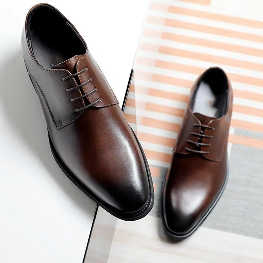 Men's Classic Derby Shoes - Comfortable Loafers for Weddings, Office, and Formal Events