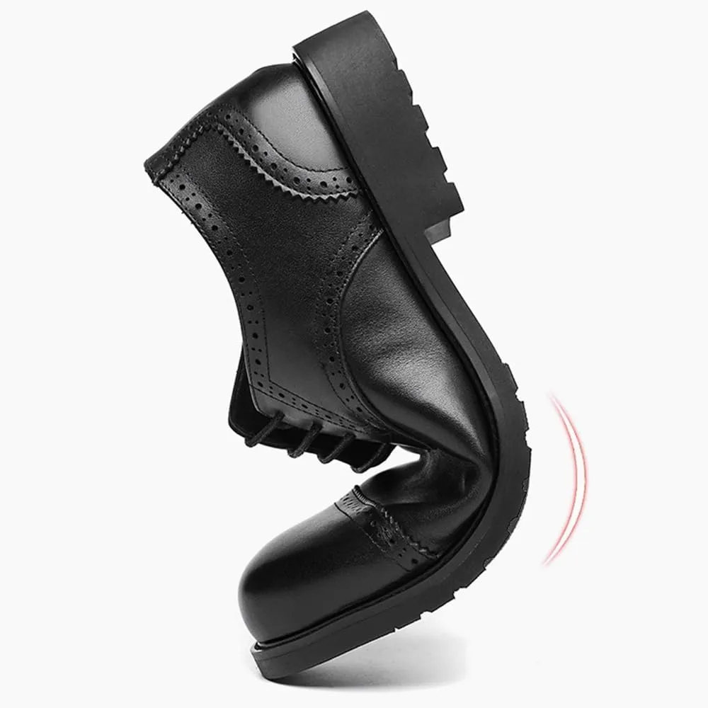 Men's Classic Derby Shoes - Comfortable Loafers for Weddings, Office, and Formal Events