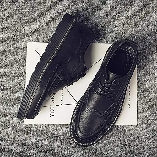 Mens Classic Dress Shoes Business Sneakers Casual Shoes Brogue Oxford Shoes