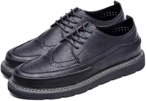 Mens Classic Dress Shoes Business Sneakers Casual Shoes Brogue Oxford Shoes
