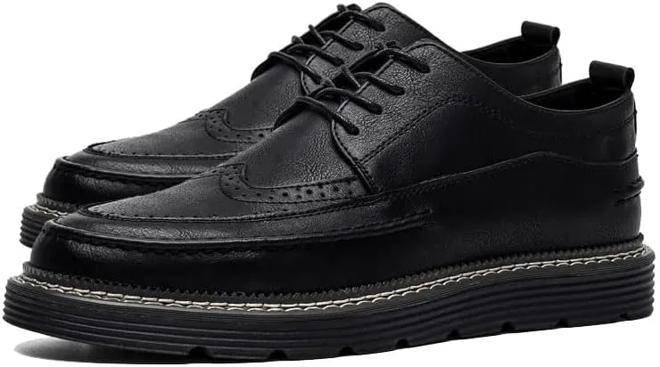 Mens Classic Dress Shoes Business Sneakers Casual Shoes Brogue Oxford Shoes