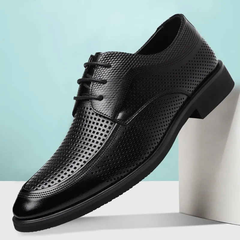 Men's Classic Oxford Shoes Mens Leather Lace-up Casual Business Formal Dress Shoes Derby Shoes for Men(10.5)