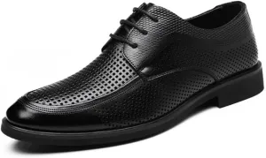 Men's Classic Oxford Shoes Mens Leather Lace-up Casual Business Formal Dress Shoes Derby Shoes for Men(10.5)