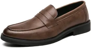 Men's Classic Slip On Derby Mens Formal Business Brogue Oxford Shoes