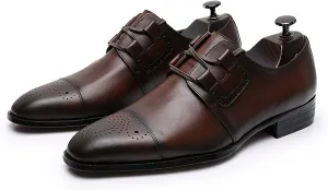Men's Dress Leather Shoes Formal Loafers for Men Casual Slip On Moccasins Leather Lightweight Driving Shoes Business Shoes