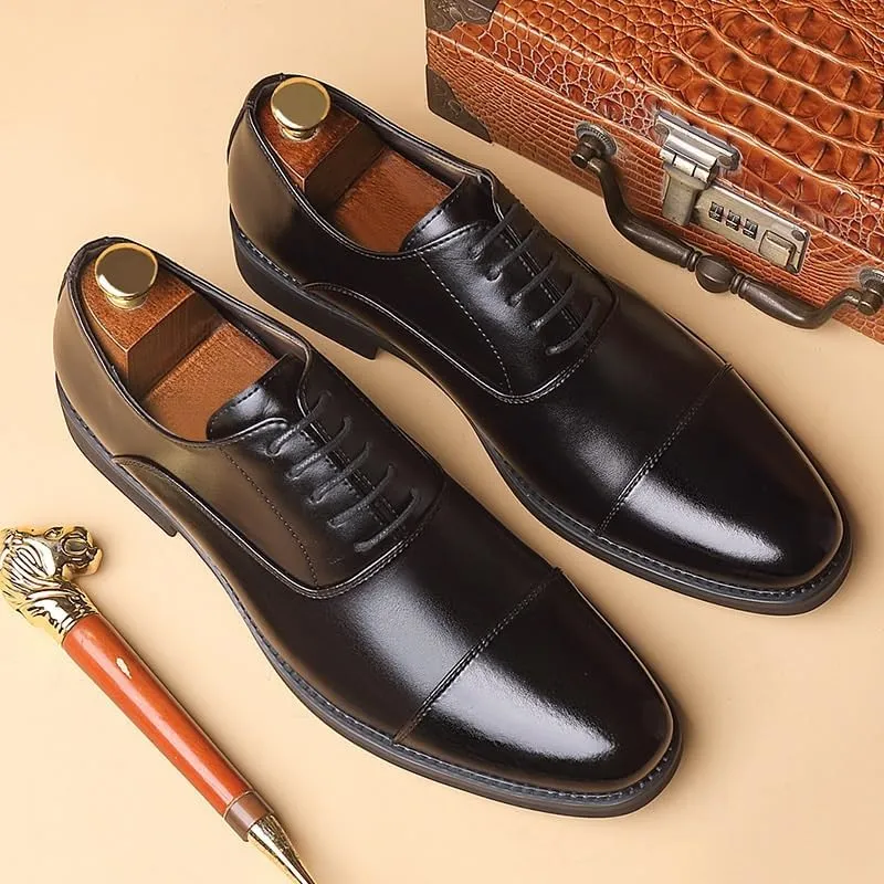 Men's Dress Shoes Men Formal Casual Business Wedding Work Loafers Classic Derby Shoes for Men