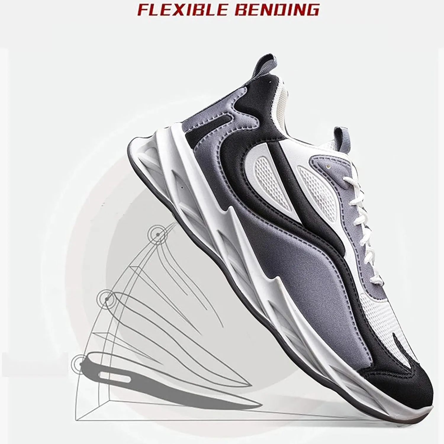 Men's Fashion Sneakers Mens Athletic Shoes Slip on Shoe for Men Tennis Shoe for Men Sport Mesh Sneaker