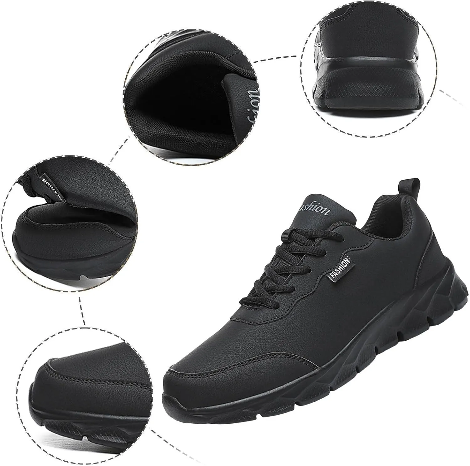 Men's Fashion Sneakers Men’s Sneakers Casual Shoes Fashion Black Shoes Casual Tennis for Men Hiking Skateboarding