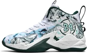 Men's High Top Basketball Shoes are Breathable and Lightweight Court Sports Shoes Suitable for Indoor/Outdoor Games