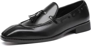 Mens Loafers Casual Dress Slip On Shoes for Men Wedding Tassel Loafers Prom Shoes for Men