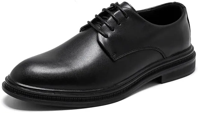 Men's Oxfords Classic Lace Up Leather Mens Dress Shoes Tuxedo Derby Shoes for Men