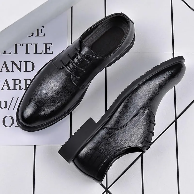 Men's Patent Leather Wingtip Brogue Oxford Shoes Dress Derby Perfect for Business Casual & Daily Wear