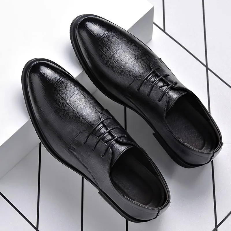 Men's Patent Leather Wingtip Brogue Oxford Shoes Dress Derby Perfect for Business Casual & Daily Wear