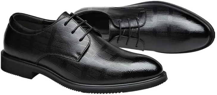 Men's Patent Leather Wingtip Brogue Oxford Shoes Dress Derby Perfect for Business Casual & Daily Wear