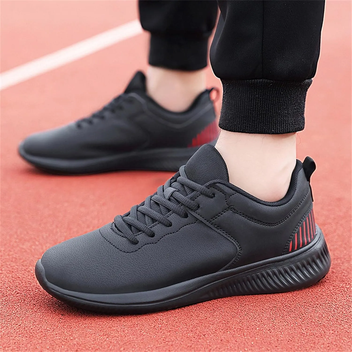 Men's Shoes High-Elastic Sports Lightweight Running Shoes Casual Men's Slip on Sneaker