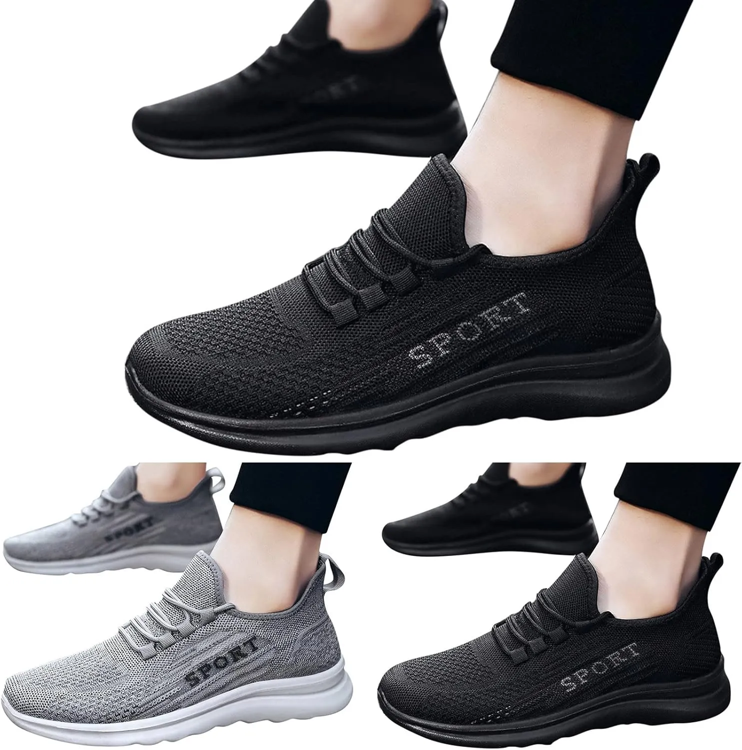 Mens Slip on Shoes Mens Walking Shoes Tennis Shoe for Men Sneaker for Men Sport Breathable Sneaker