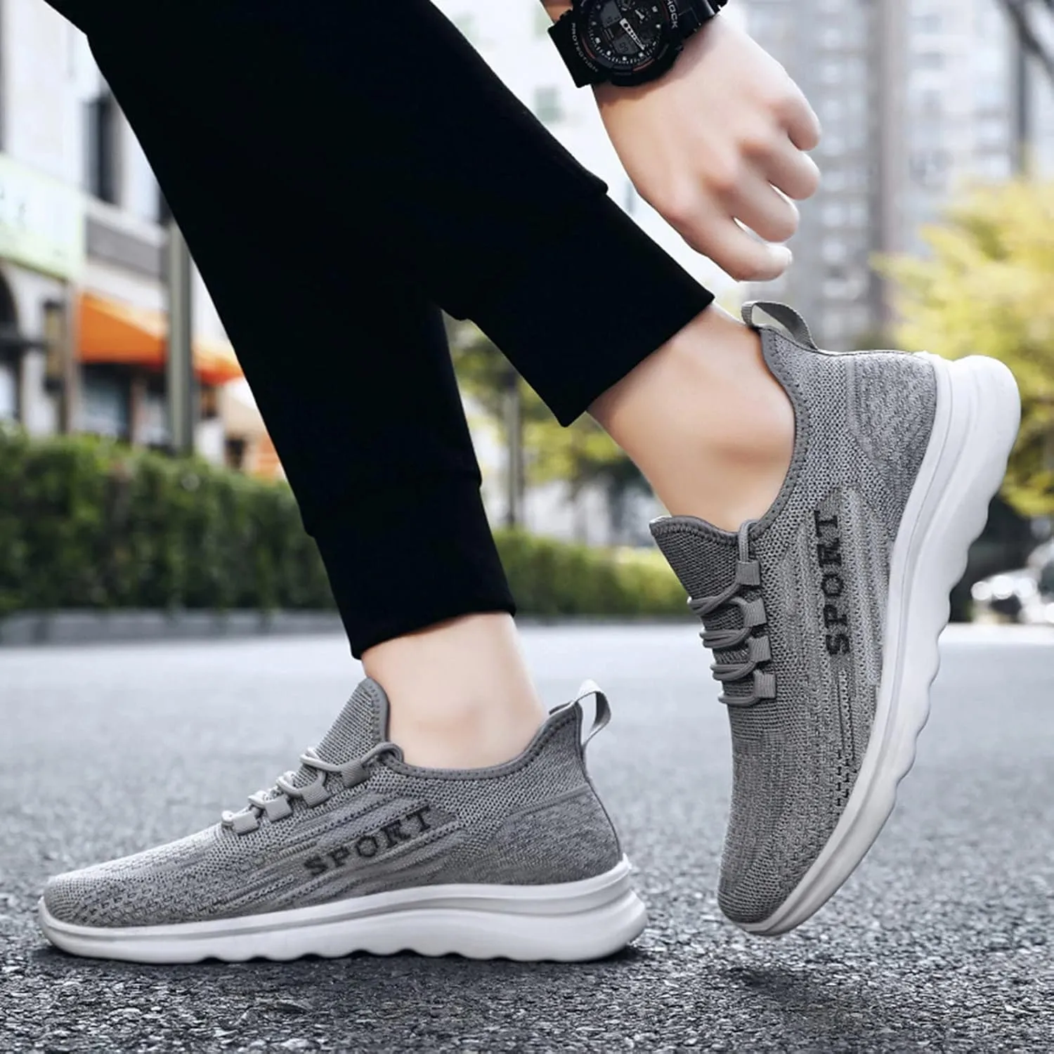 Mens Slip on Shoes Mens Walking Shoes Tennis Shoe for Men Sneaker for Men Sport Breathable Sneaker