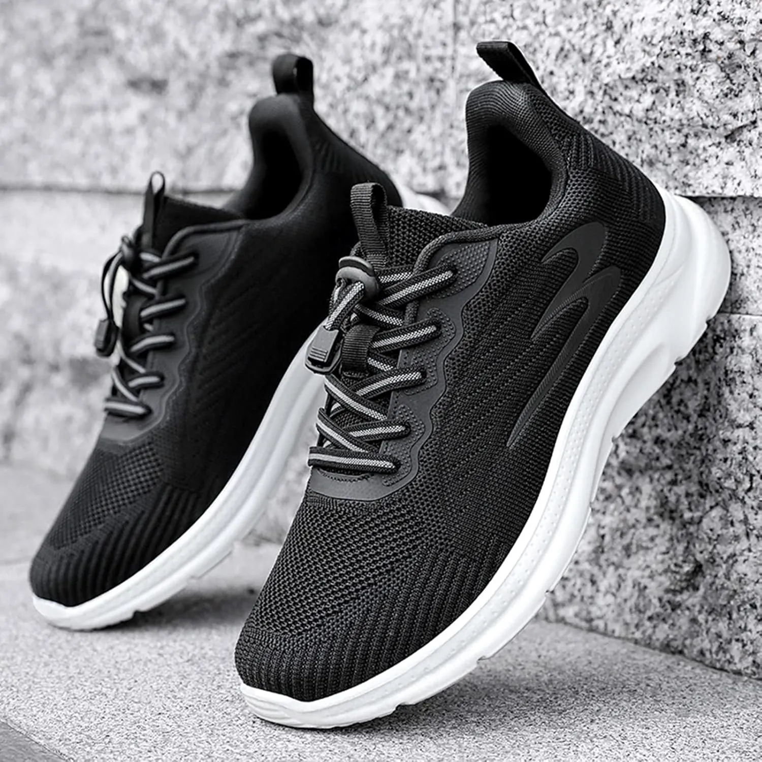 Mens Tennis Shoes Arch Support Shoes for Men Men’s Breathable Casual Walking Sneakers Work Casual Shoe Fashion Sneaker Brown Sneakers New