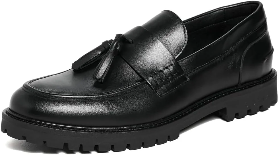 Men's Thatcher Leather Tassel Loafers