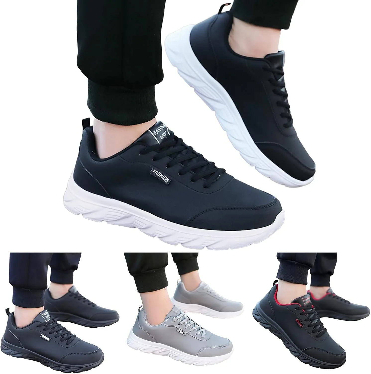 Mens Walking Shoes Mens Slip on Shoes Tennis Shoe for Men Walking Shoe for Men Breathable Mesh Sneaker