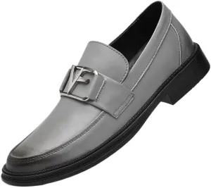 Men's Wingtip Brogue Oxfords Dress Shoes Genuine Leather Business Formal Comfortable Slip-On Derby Shoes
